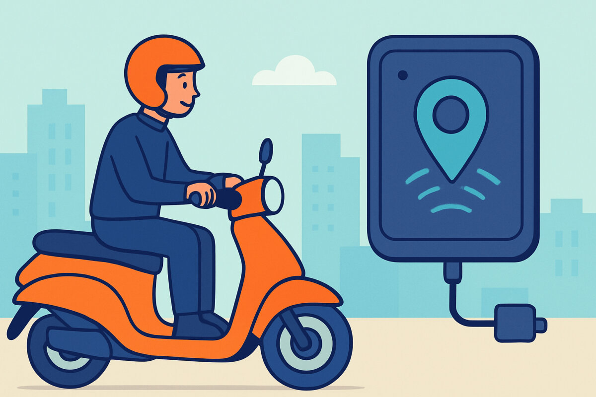 GPS-paikantimet mopoille ja moottoripyörille